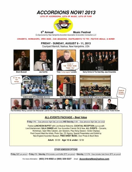 2013 ACCORDIONS NOW! Poster