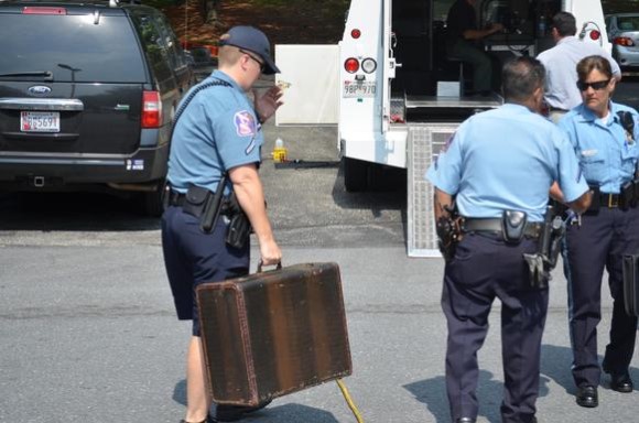 Suspicious package..... accordion!