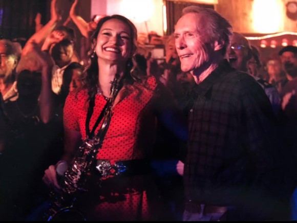 Mollie Busta Lange and Clint Eastwood