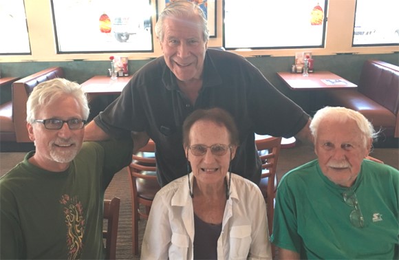 Count Guido Roberto Deiro (standing), Henry Doktorski, III, Theresa Doktorski, Henry Doktorski, II (Las Vegas: August 12, 2016)