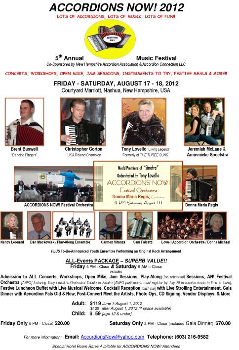 Accordions Flyer Poster