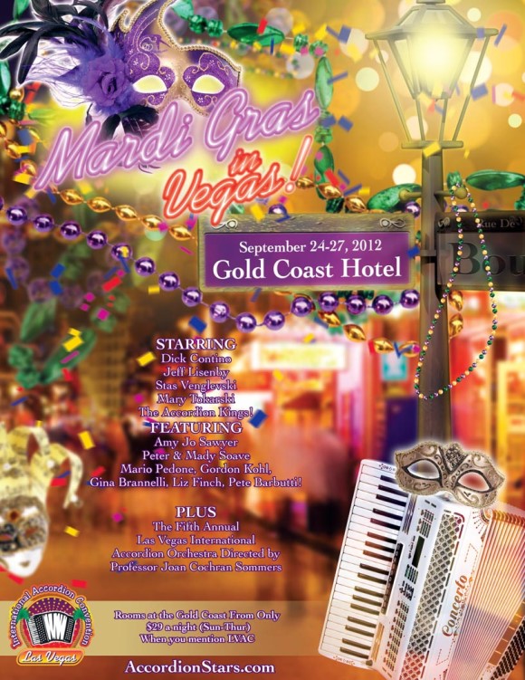 2012 Las Vegas Accordion Convention Poster