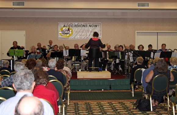 Donna Regis Conducts the ACCORDIONS NOW  Festival Orchestra