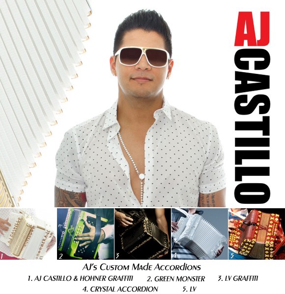 AJ Castillo with accordions