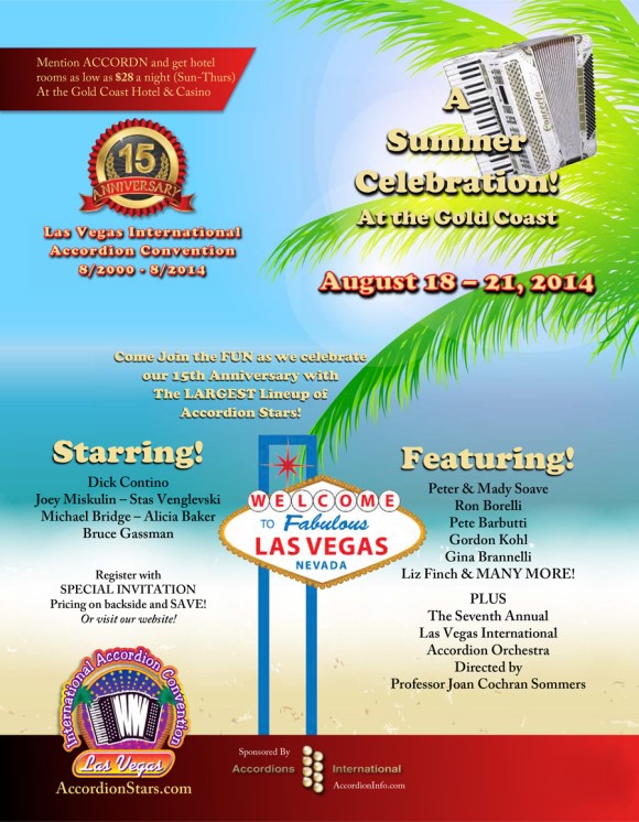 Las Vegas Accordion Convention Poster 2014