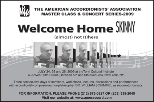 15th Annual American Accordionists’ Association Master Class and Concert Series