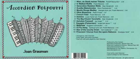 Accordion Potpourri CD by Joan Grauman