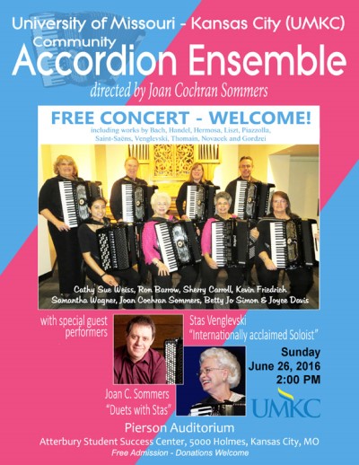 University of Missouri - Kansas City (UMKC) Community Accordion Ensemble poster
