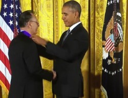 Santiago Jimenez Jr medal presenation by US President Barak Obama