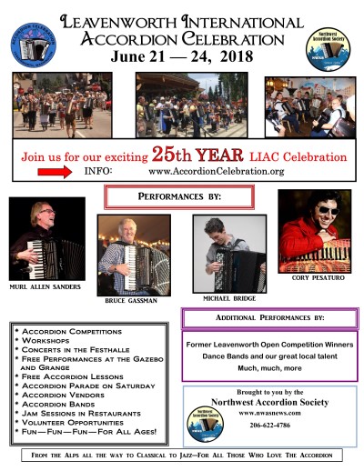 Poster: Leavenworth International Accordion Celebration (LIAC)