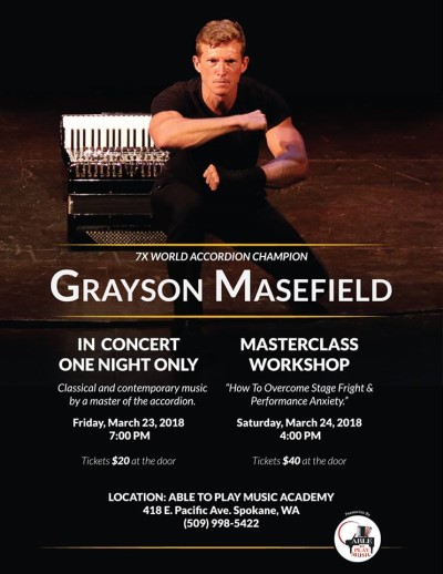 Grayson Masefield poster concert