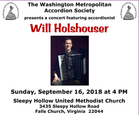 Poster: Will Holshouser to Perform for WMAS