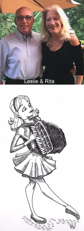 Leslie & Rita, accordion sketch