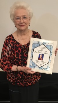 Joan Sommers with AAMS Award