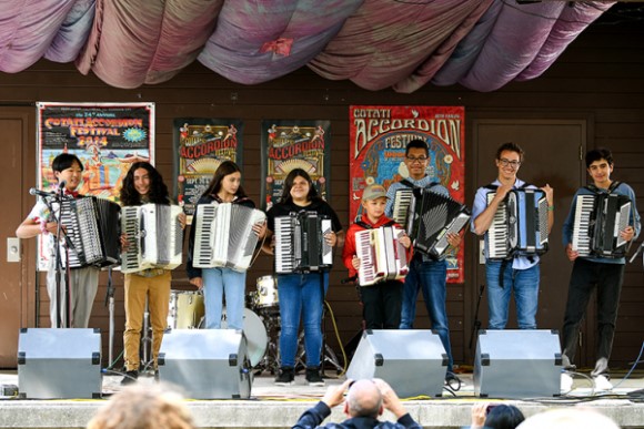 Young accordionists