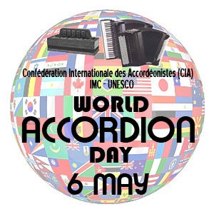 World Accordion Day logo, 6th May annually