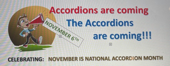 Accordions are coming