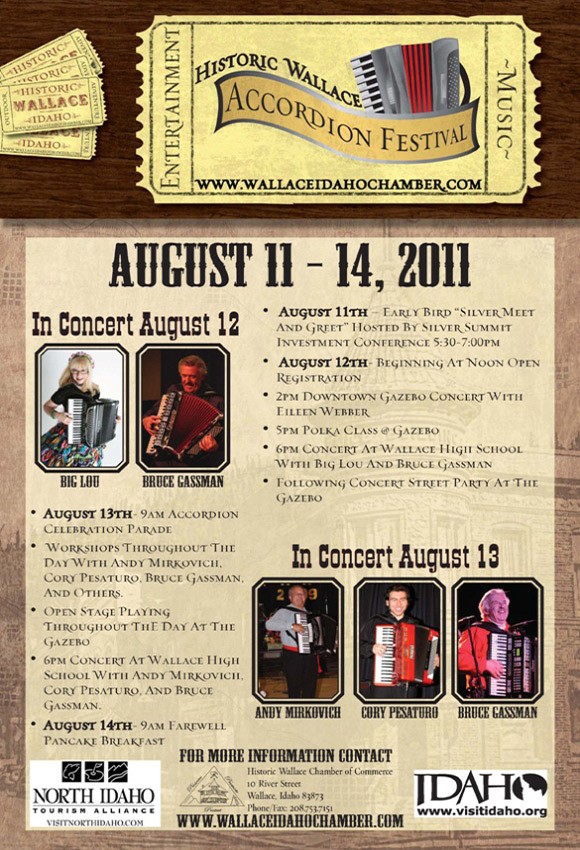 Wallace Accordion Festival poster