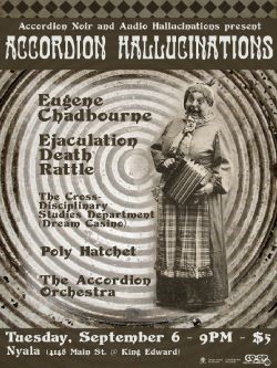 ‘Accordion Hallucinations’ Concert poster
