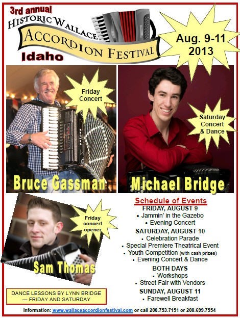 Wallace Accordion Festival Poster