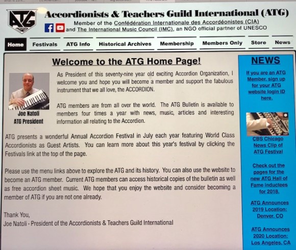 ATG new home page