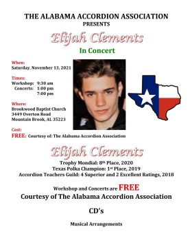 Elijah Clements in Concert